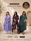 Premium Cotton Blend 3 Piece Ethnic Suit Set for Women