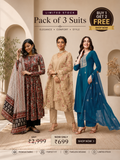 Elegant Ethnic Wear 3 Piece Suit Set for Women